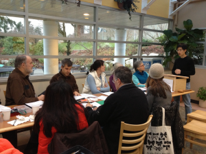 Johan presents to the club