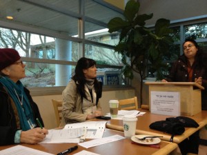 Andrea delivers her first speech