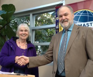 Dick congratulates Madeleine