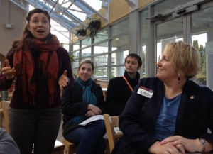 Janelle answers a Table Topics question