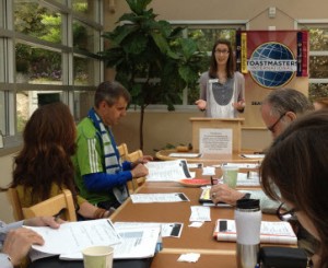 Nicole opening the meeting