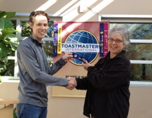 Mary wins best table topics!