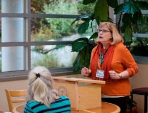 Angie recounts an event from work.