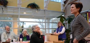 Our guest Denise participates in TableTopics.