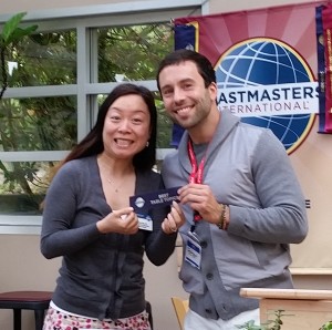 Junlei won Best Table Topics