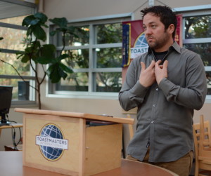 Vince gives his first speech