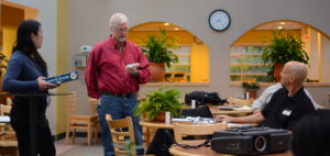 Bill S works his table topics magic